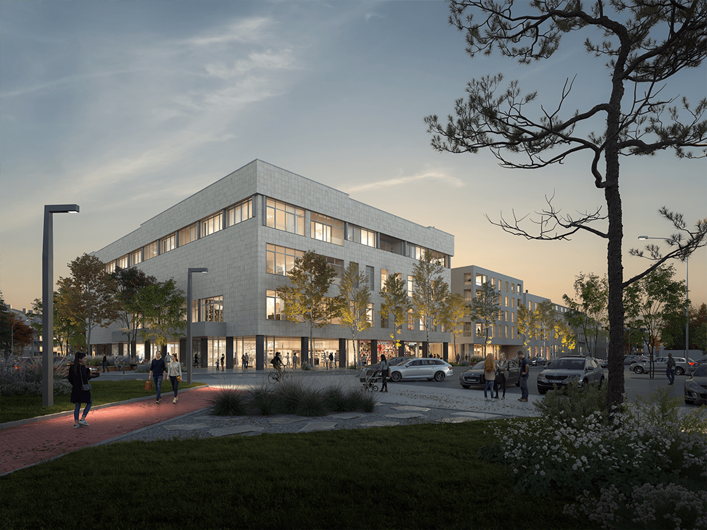 Architekti.sk | Konverzia s dostavbou OD Prior, projekty domov s garážou, architektúra domu, domy od architektov