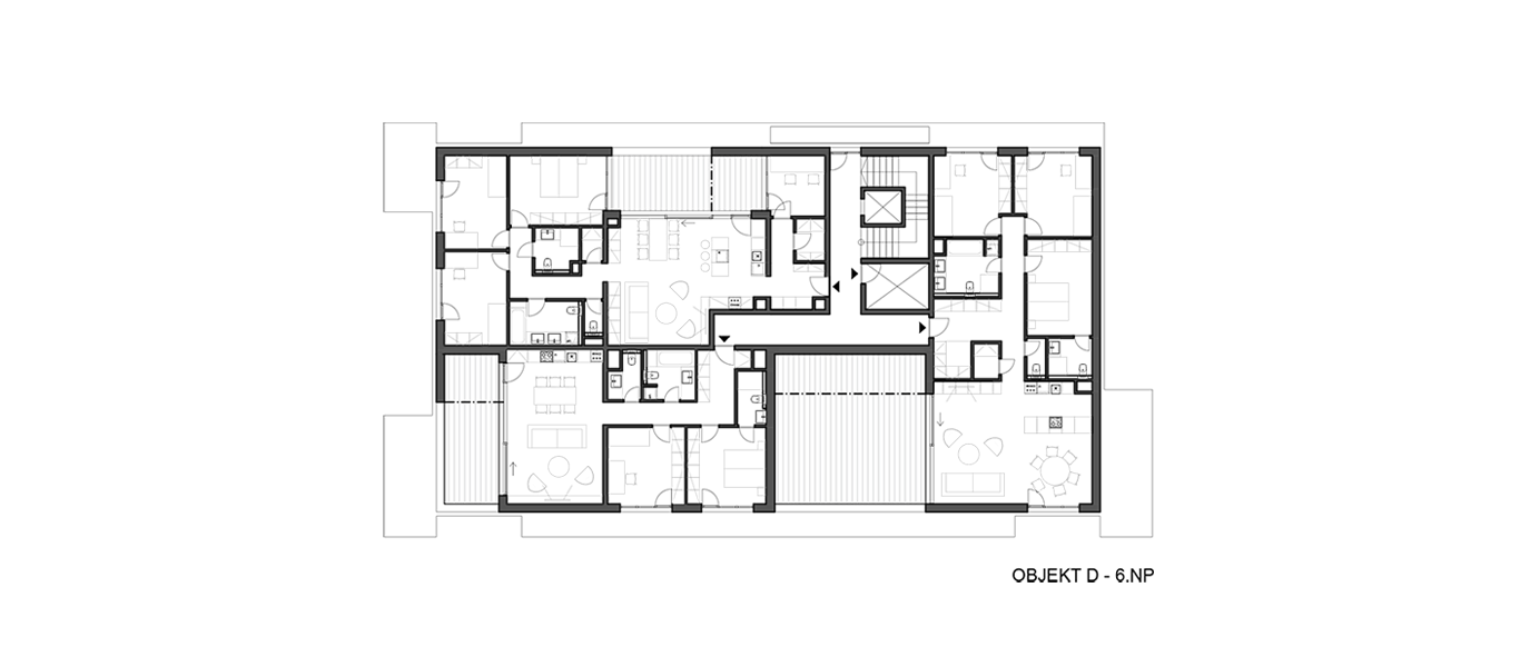 Architekti.sk | Bytové domy Rusínska, architektúra domu, architekti, interiér