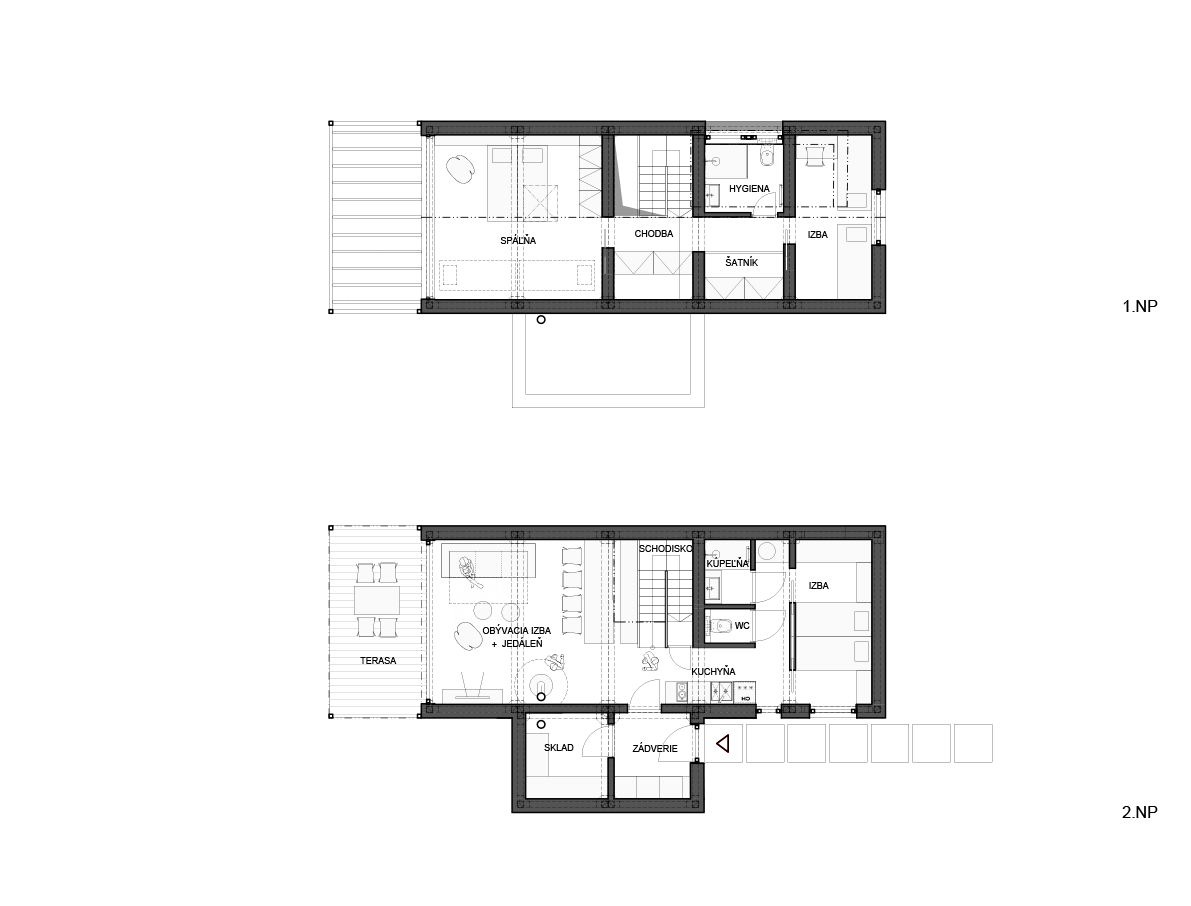 Architekti.sk | Modulárne chaty II., projekty domov s garážou, architektúra domu, stavby
