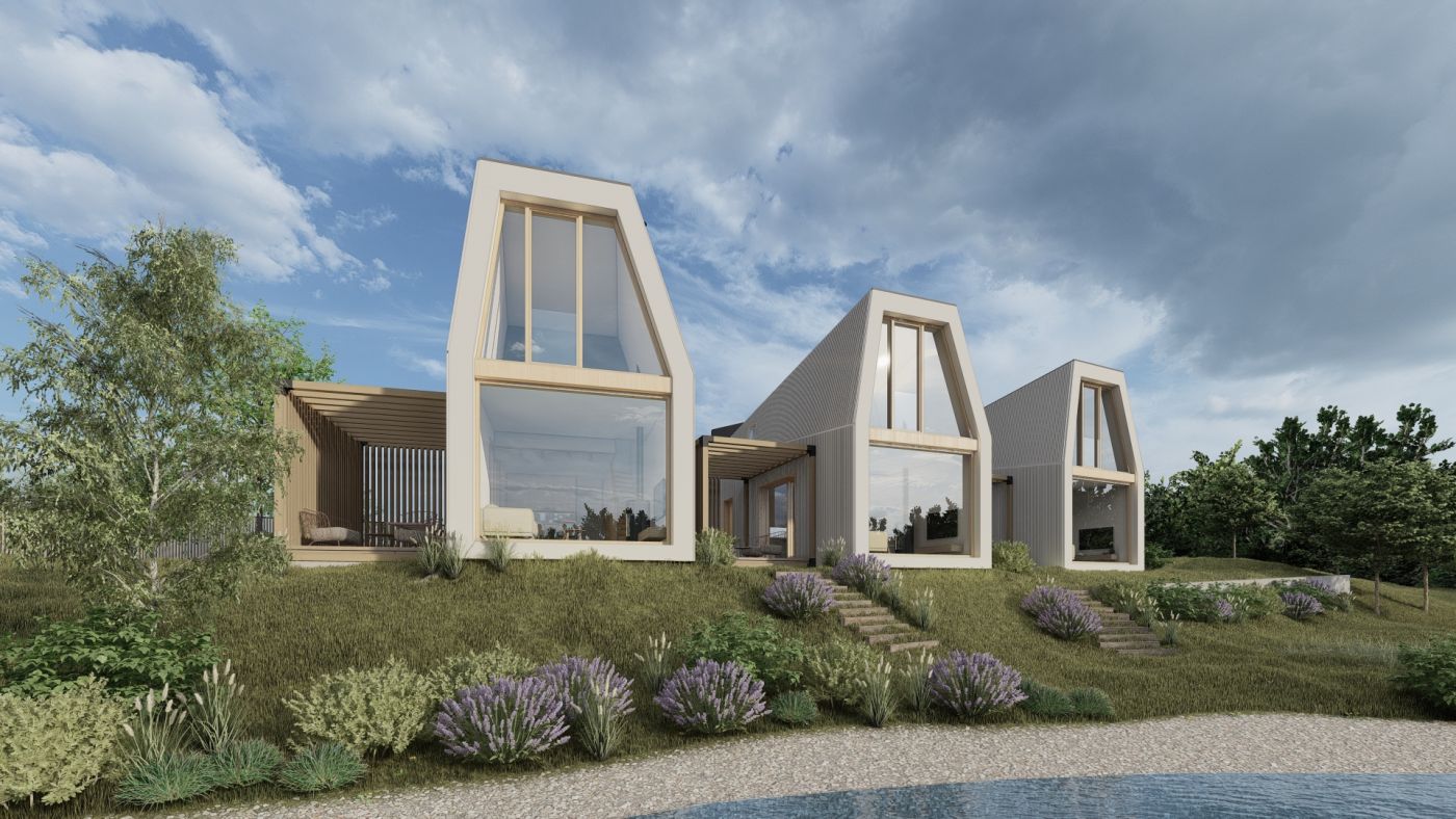 Architekti.sk | Záhradné domy s výhľadom na jazero, ateliér, najlepší designarchitektonická štúdia, domy od architektov