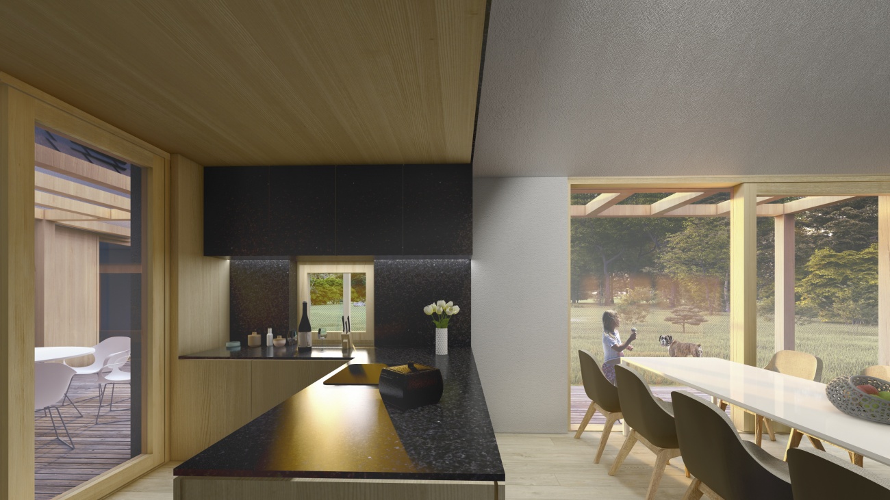 Architekti.sk | Rekreačný dom Prašice, rodinny dom, interiér, interiérovy dizajn