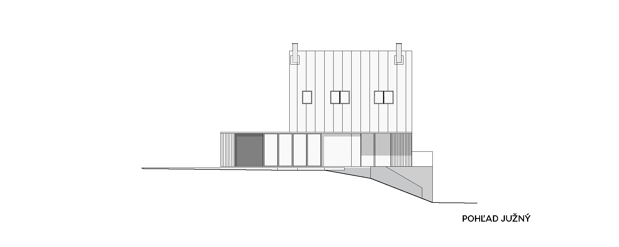 Architekti.sk | Chata pri Liptovskej Mare, projekty domov s garážou, rodinny dom, park