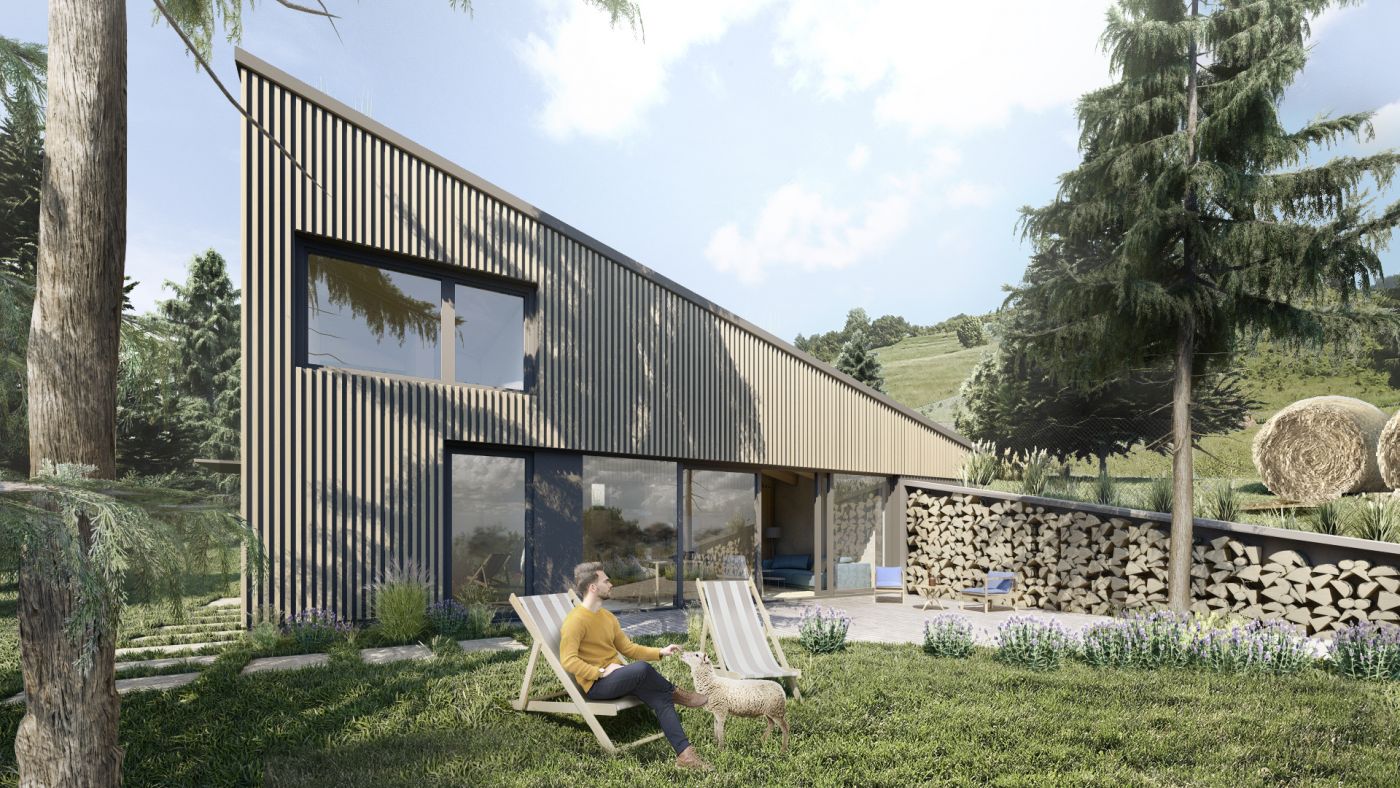 Architekti.sk | Chata v Lužnej, domy od architektov, park, architektúra domu