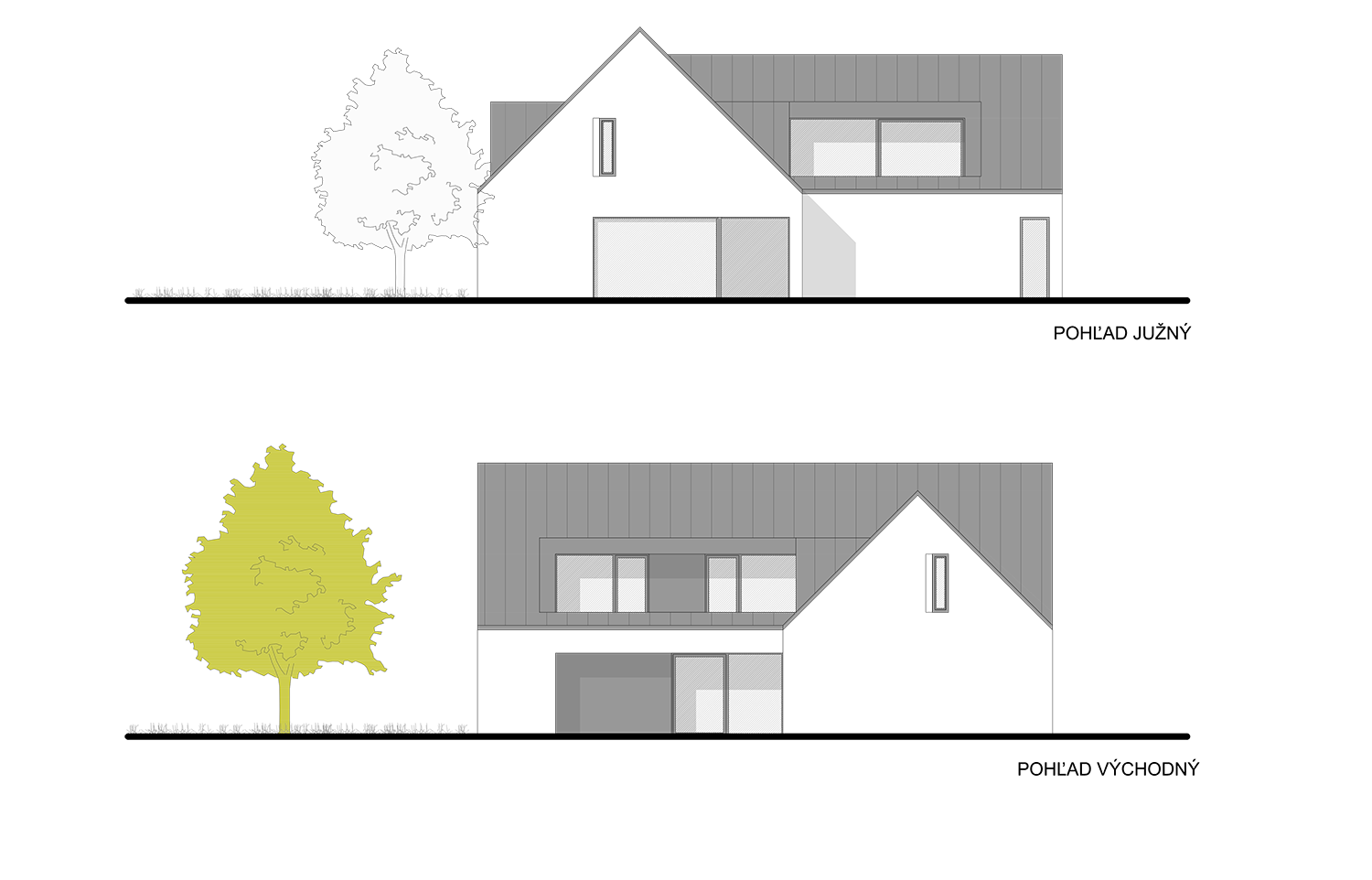 Architekti.sk | Vidiecky dom v meste, projekty domov 2025, amfiteaterarchitekti Bratislava, rodinny dom