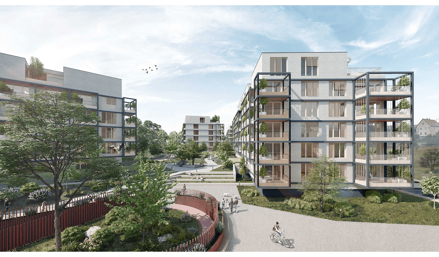 Architekti.sk | Bytové domy Rusínska, park, interiérovy dizajn, projekty domov 2025