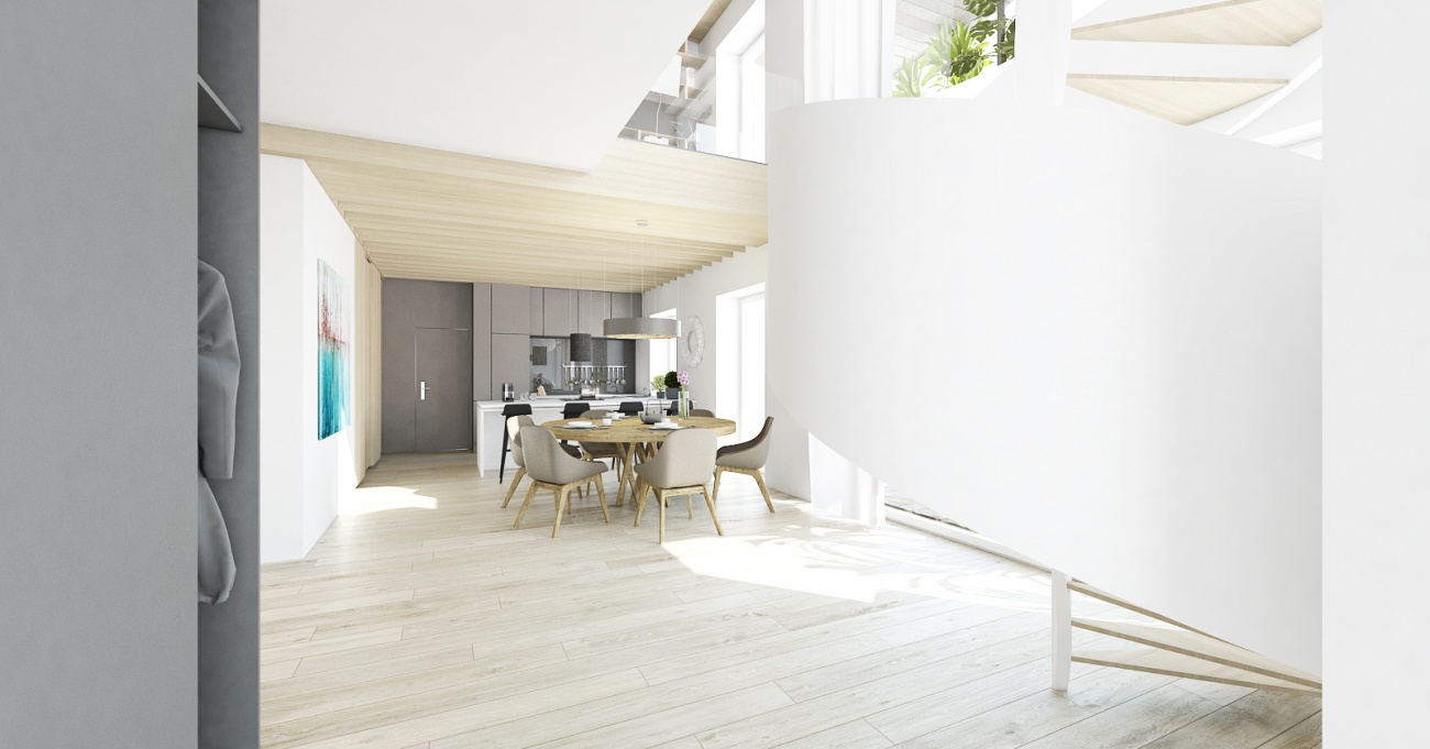 Architekti.sk | Byt s galériou, rodinné domy projekty, dizajn, služby architekta