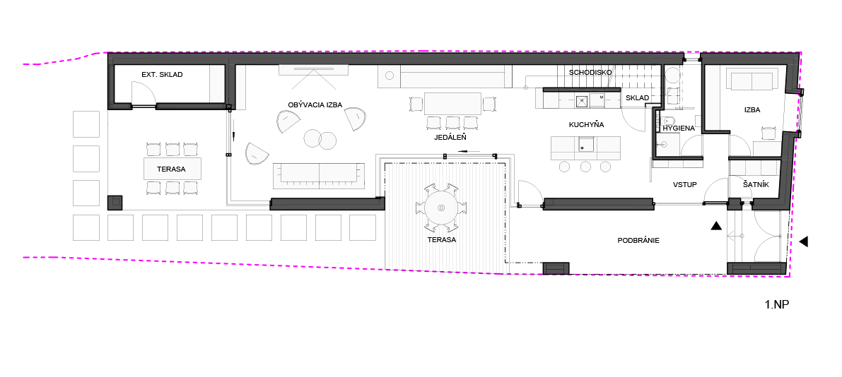 Architekti.sk | Dom na Jadranskej, projekty domov s garážou, domy od architektov, moderné projekty domov