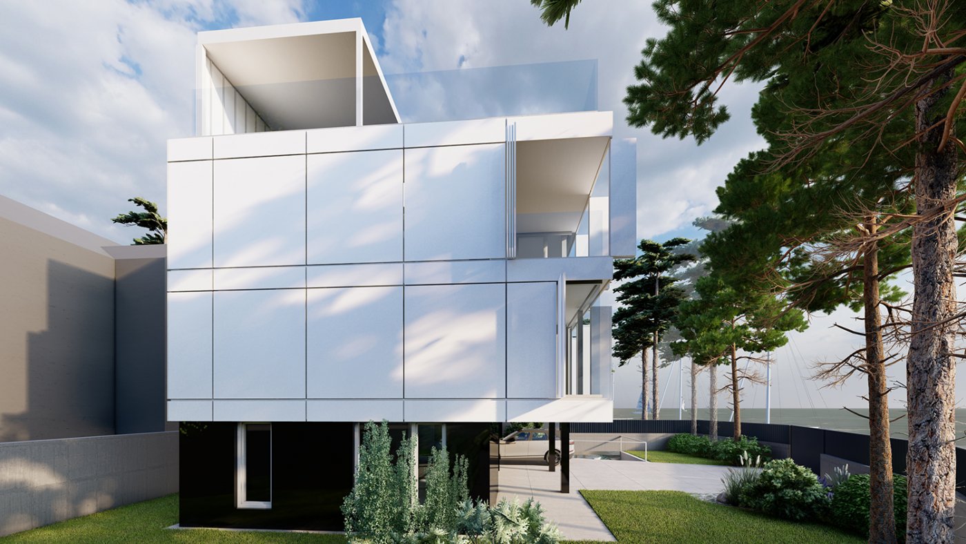 Architekti.sk | Dom v prístave, architektúra domu, domy od architektov, park