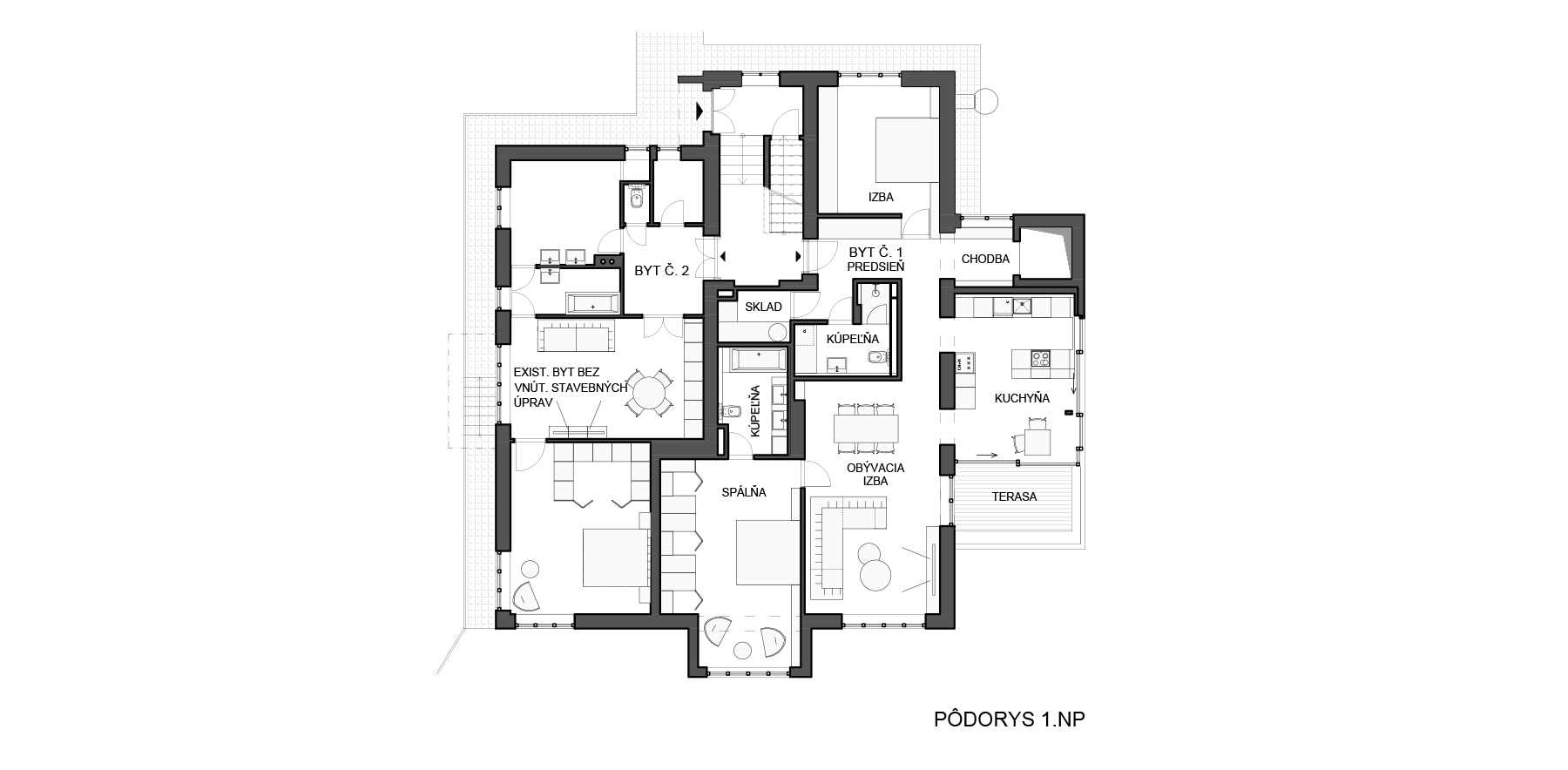 Architekti.sk | Rekonštrukcia a dostavba mestskej vily, rodinné domy projekty, park, interiér