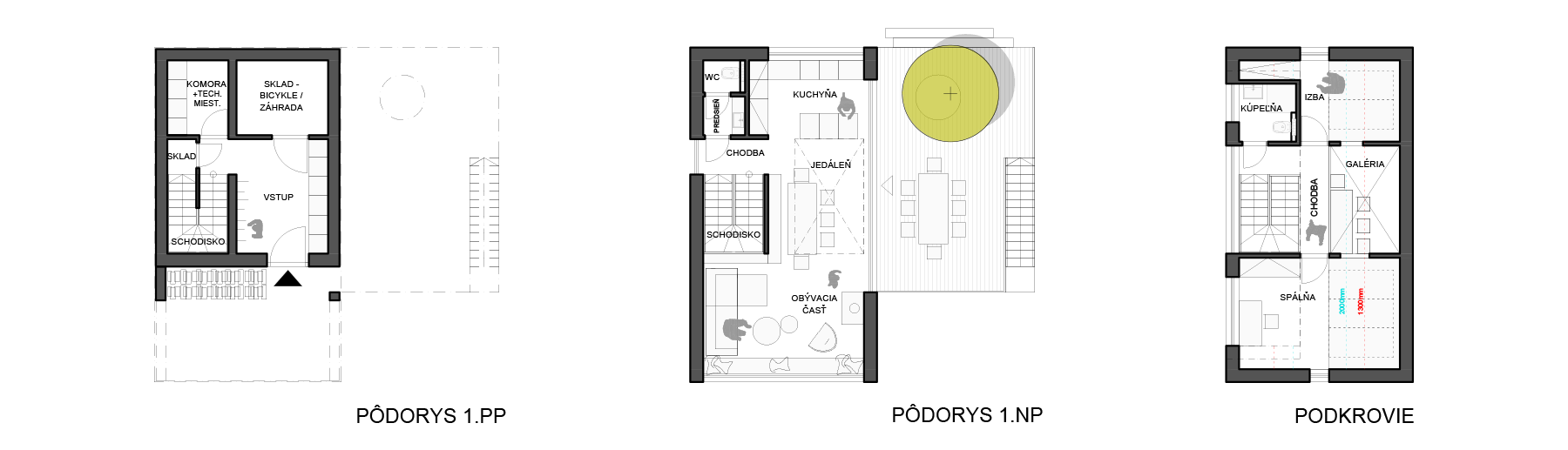 Architekti.sk | Horská Chata 1250 m, projekty domov s garážou, dizajn, interiérovy dizajn
