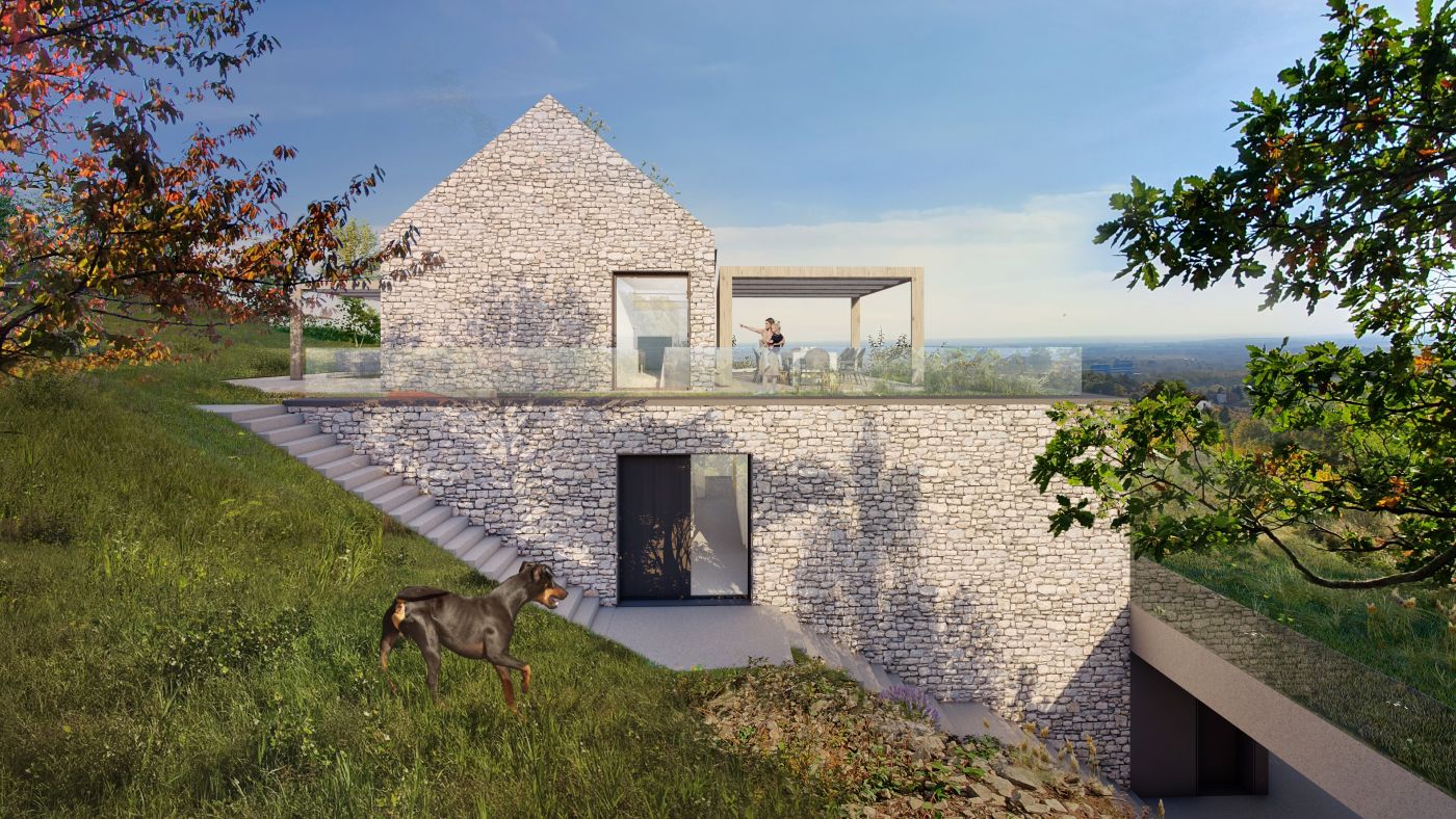 Architekti.sk | Dom pri vinici, rodinny dom, navrhy, rodinné domy projekty