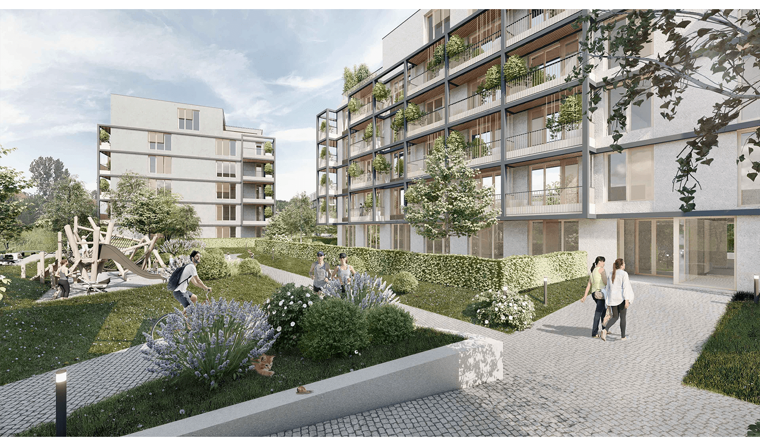 Architekti.sk | Bytové domy Rusínska, služby architekta, amfiteaterarchitekti Bratislava, urbanizmus