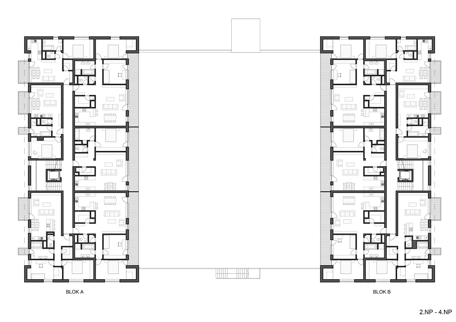 Architekti.sk | Bytový dom v centre, domy od architektov, projekty domov 2025, dizajn