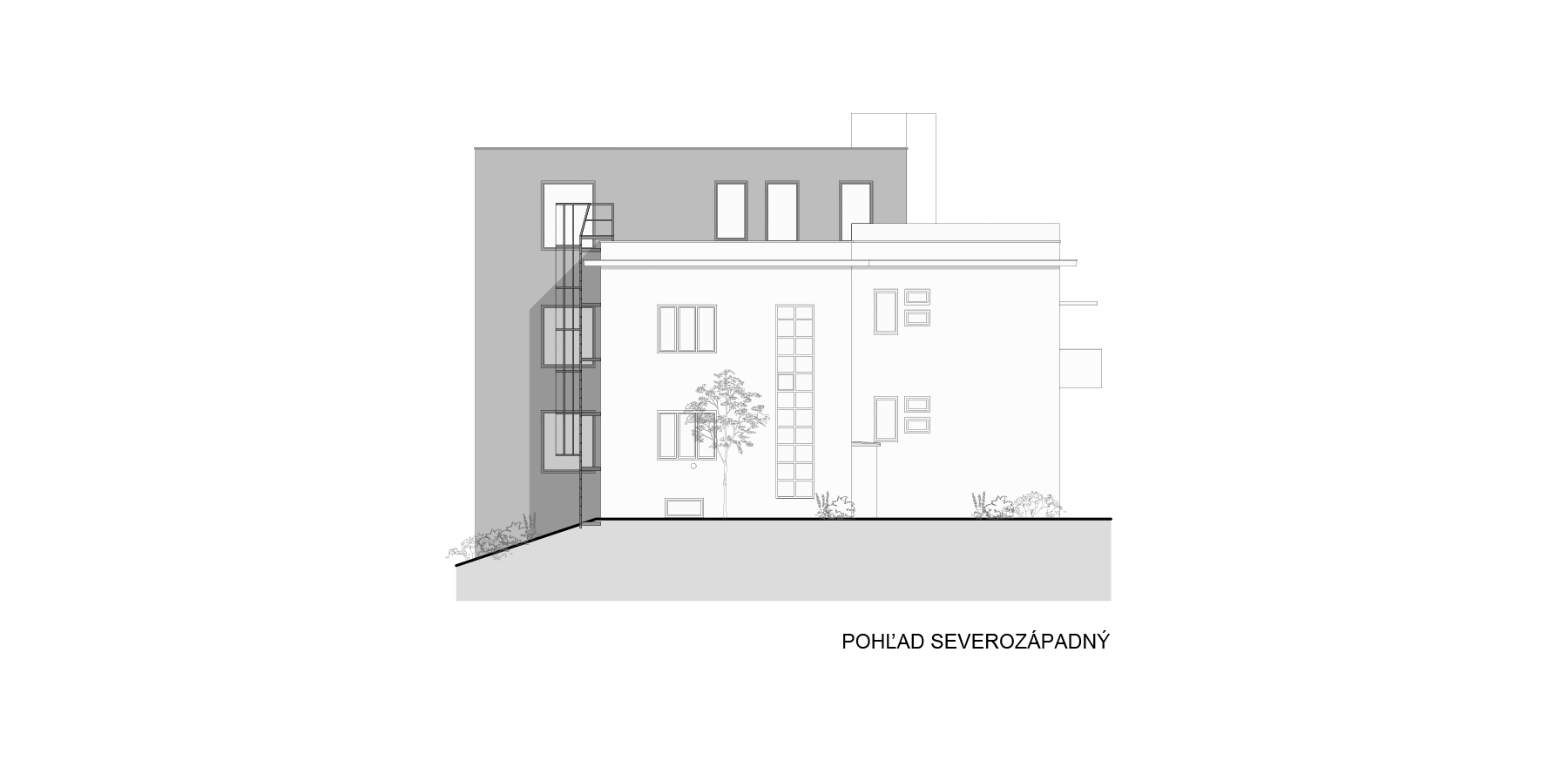 Architekti.sk | Rekonštrukcia a dostavba mestskej vily, interiérovy dizajn, architektúra domu, park