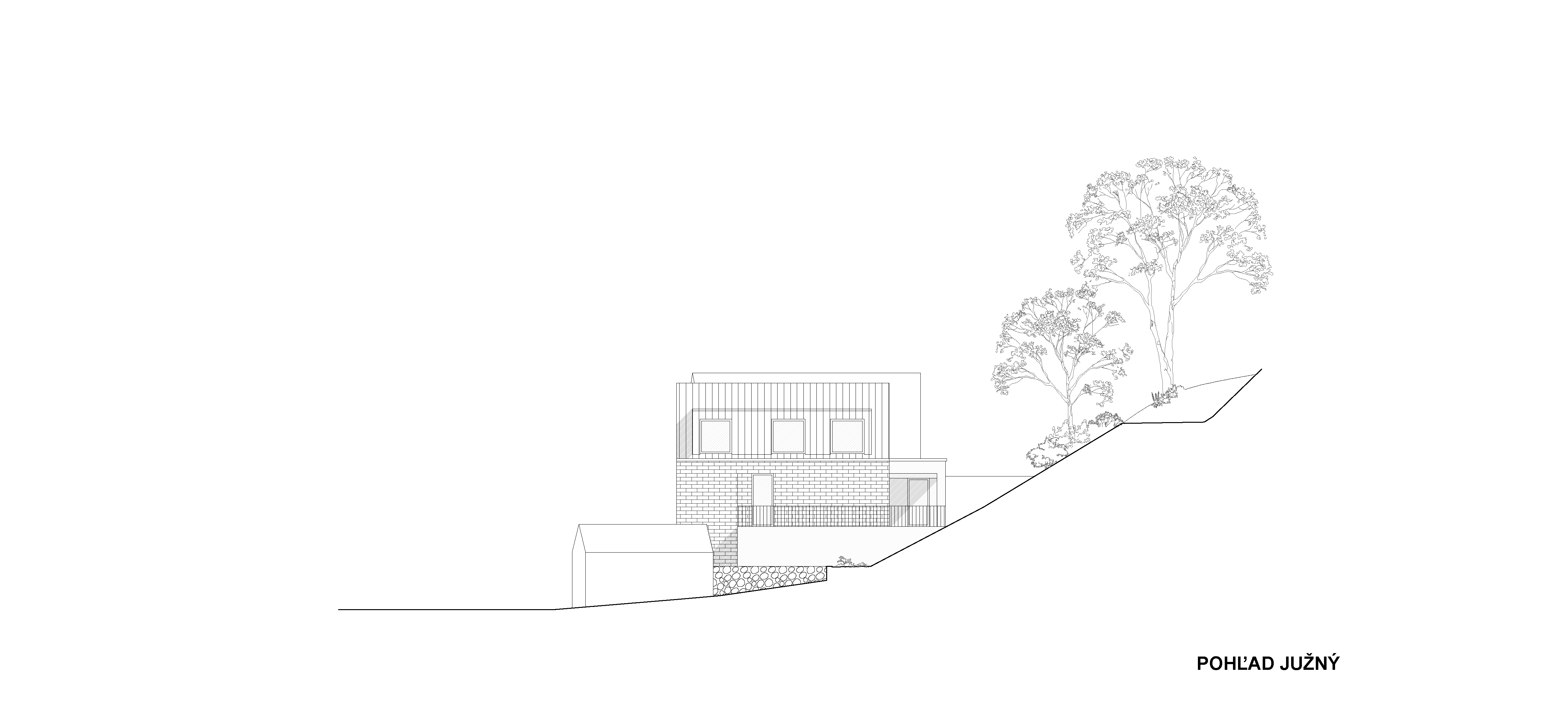 Architekti.sk | Dom na Tróji, stavby, park, interiér