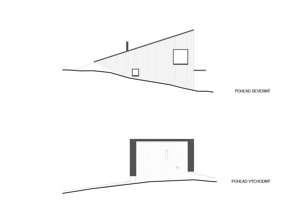 Architekti.sk | Chata v Lužnej, projekty domov s garážou, architektúra domu, park