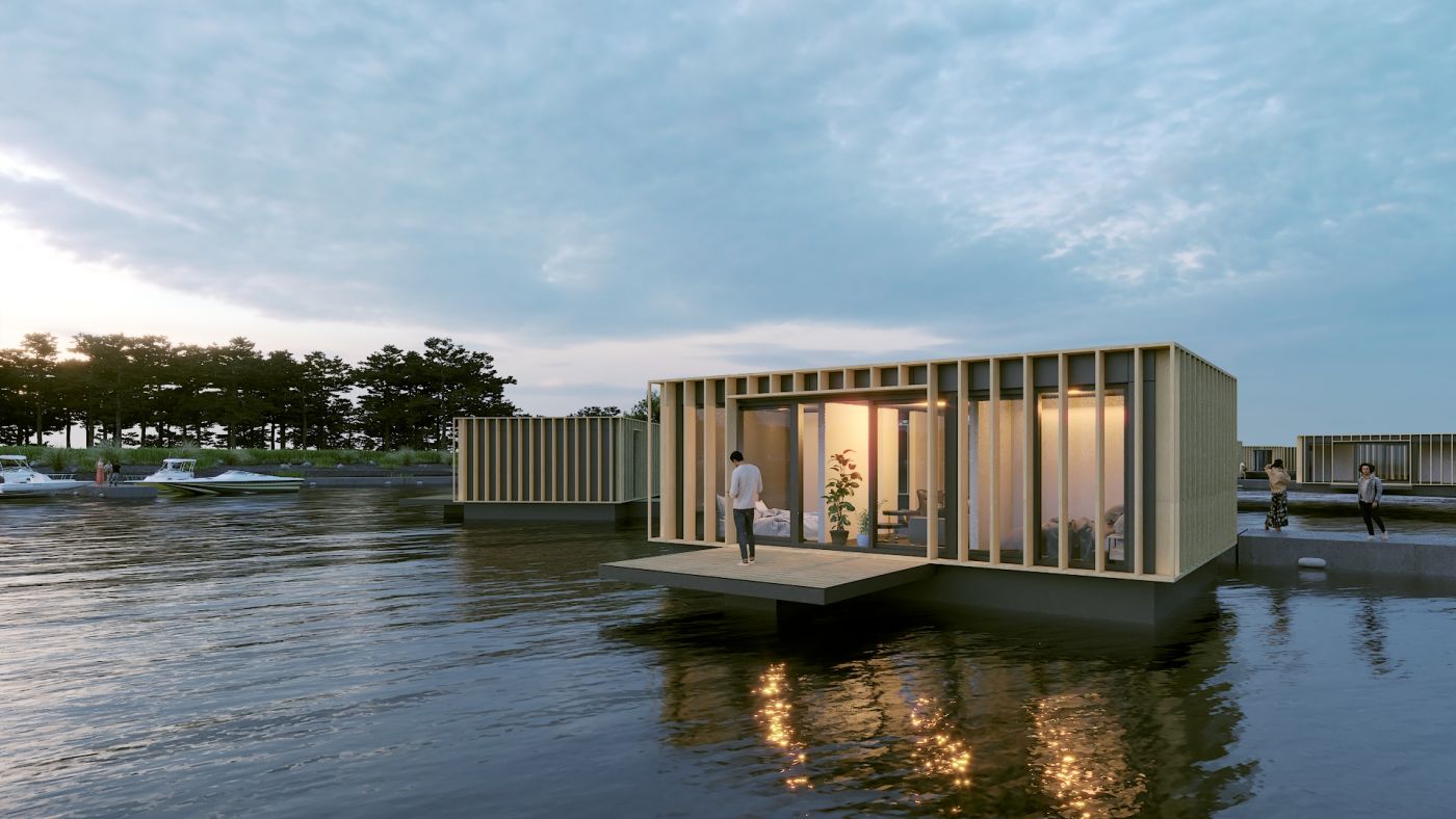 Architekti.sk | Modulárne chaty na vode, navrhy, amfiteaterarchitekti Bratislava, moderné projekty domov