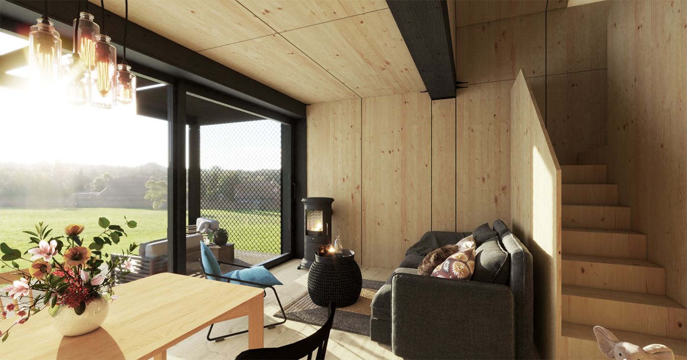 Architekti.sk | Modulárne chaty II., amfiteaterarchitekti Bratislava, urbanizmus, služby architekta