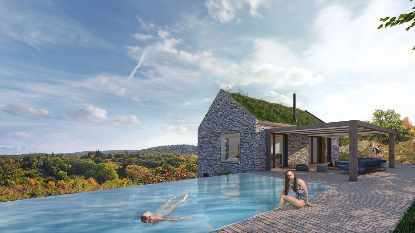 Architekti.sk | Dom pri vinici, rodinné domy projekty, architektúra domu, amfiteaterarchitekti Bratislava