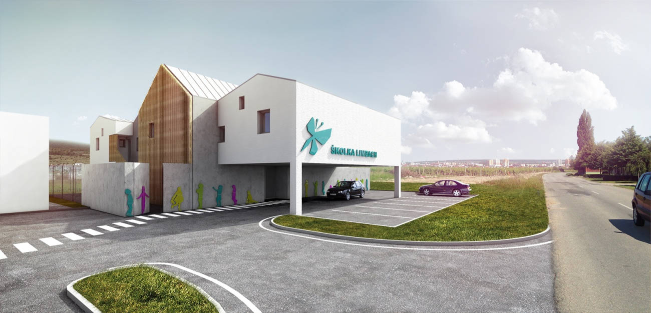 Architekti.sk | Škôlka nad vinicou, domy od architektov, dizajn, projekty domov s garážou