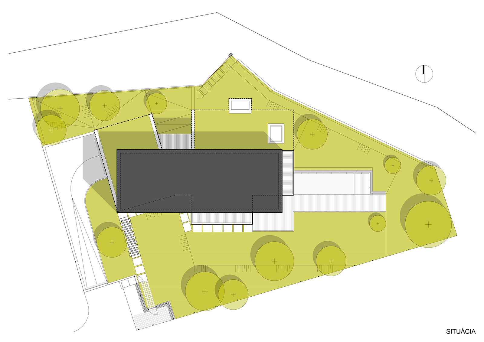 Architekti.sk | Dom na vyhliadke, park, architektúra domu, projekty domov s garážou