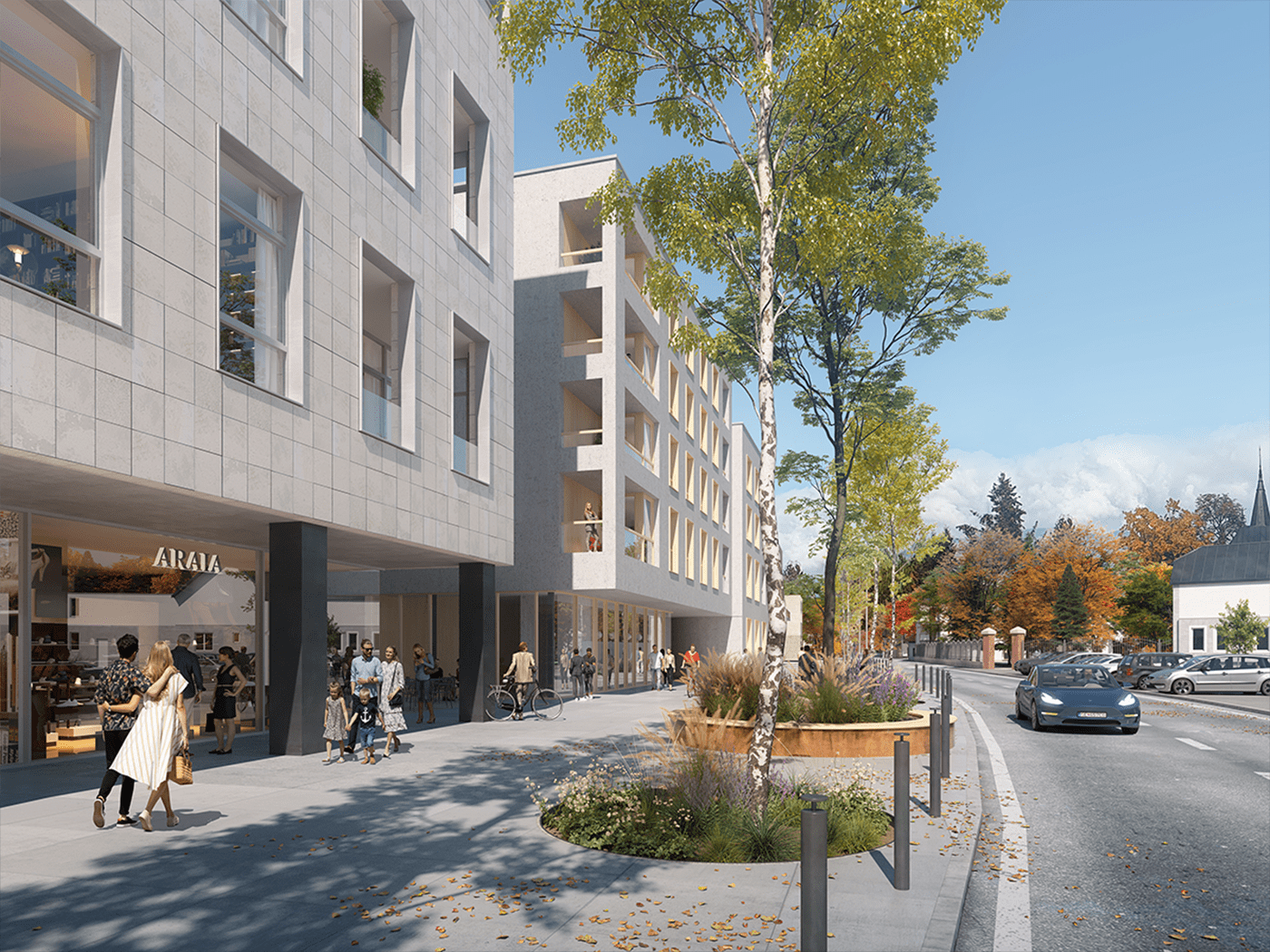 Architekti.sk | Konverzia s dostavbou OD Prior, urbanizmus, navrhy, interiérovy dizajn