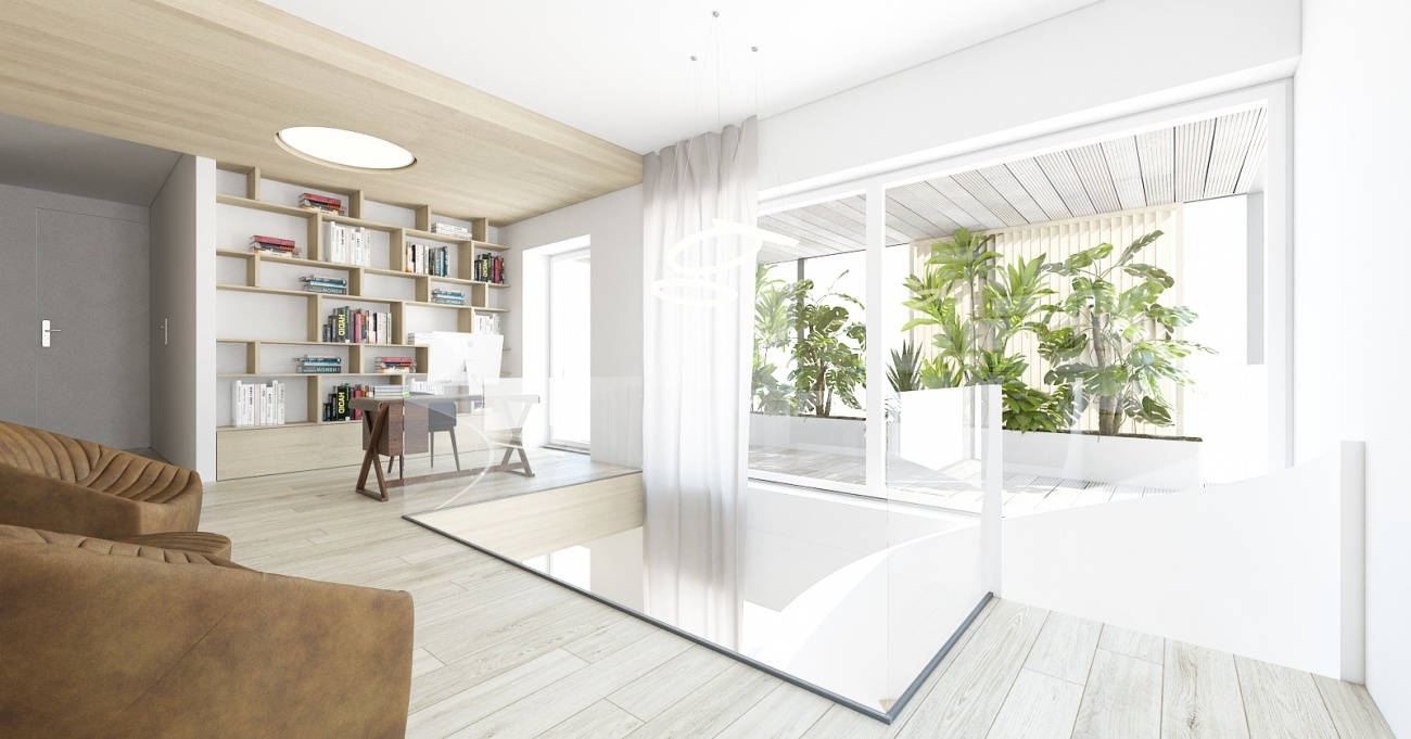 Architekti.sk | Byt s galériou, najlepší designarchitektonická štúdia, stavby, projekty domov 2025