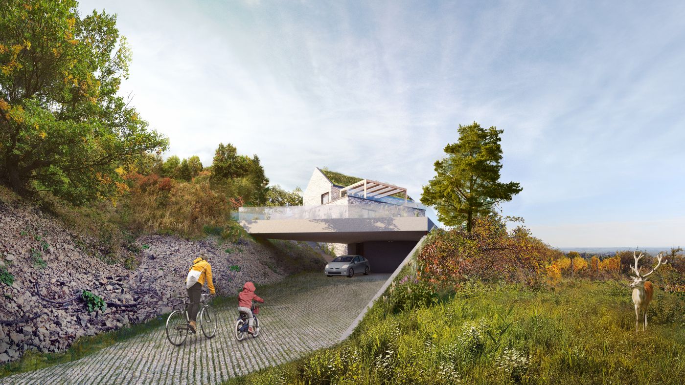 Architekti.sk | Dom pri vinici, architektúra domu, interiér, moderné projekty domov