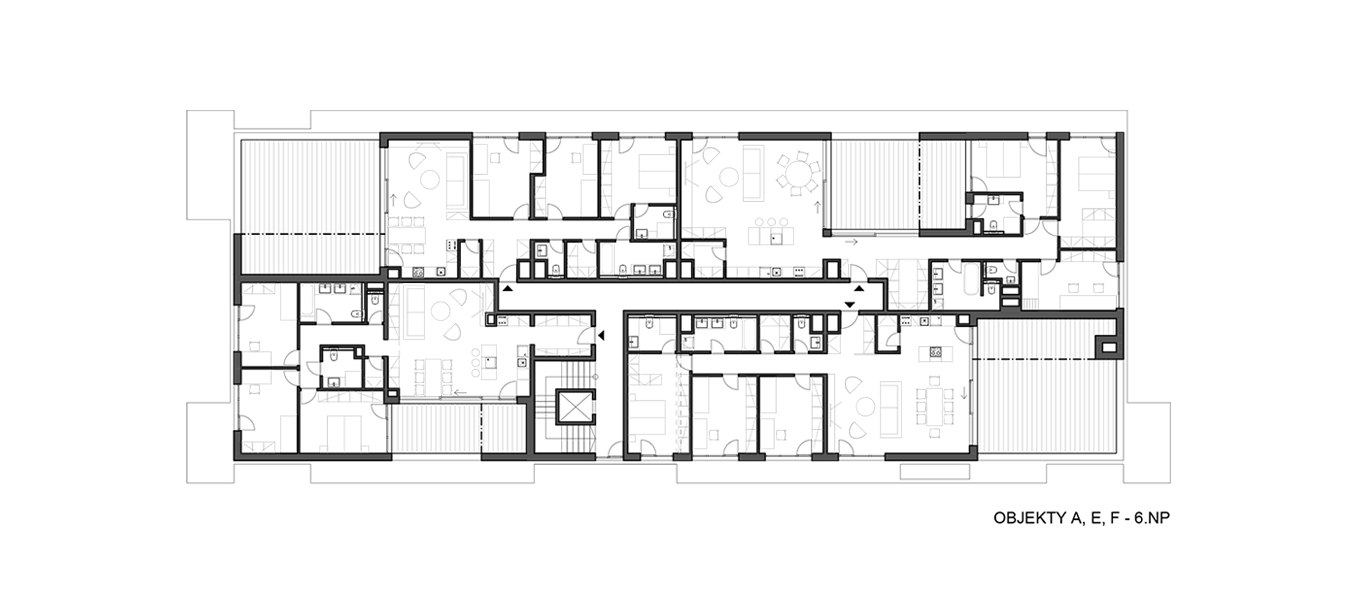 Architekti.sk | Bytové domy Rusínska, domy od architektov, interiér, park