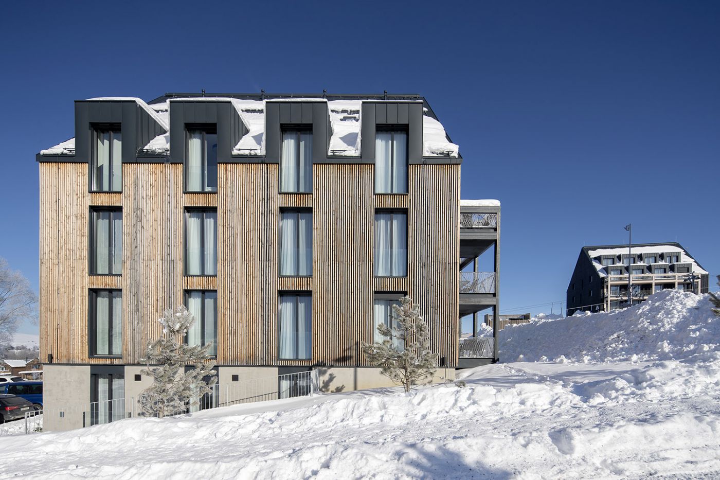 Architekti.sk | Apartmánové drevostavby III., najlepší designarchitektonická štúdia, ateliér, park