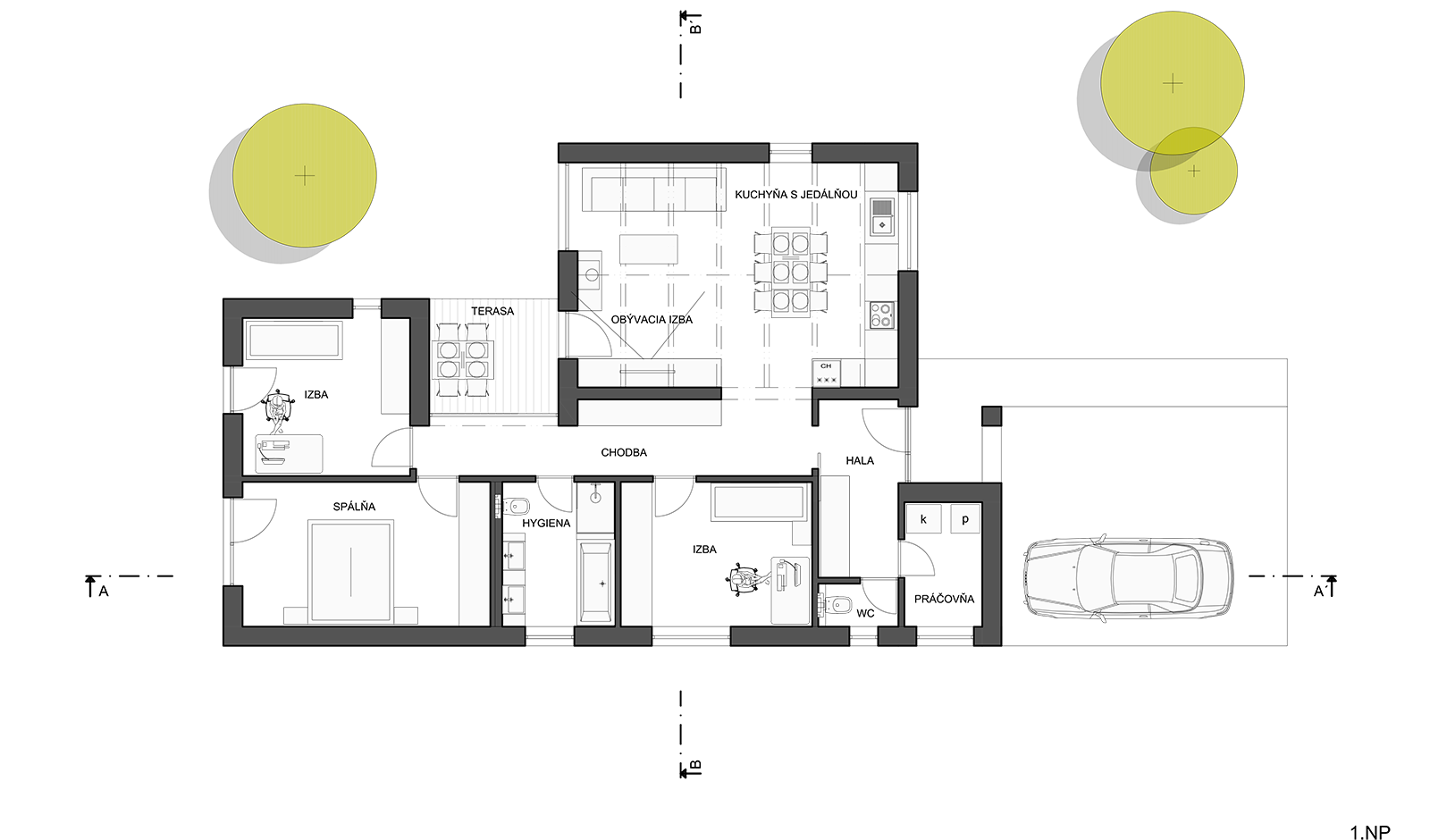 Architekti.sk | Dom do 100 m2, rodinny dom, rodinné domy projekty, architektúra domu