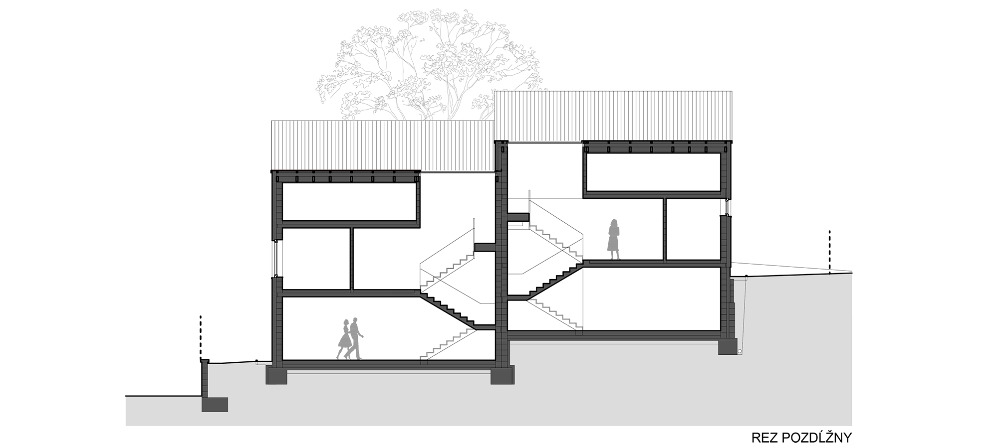 Architekti.sk | Dvojdom v lese, najlepší designarchitektonická štúdia, architektúra domu, rodinné domy projekty