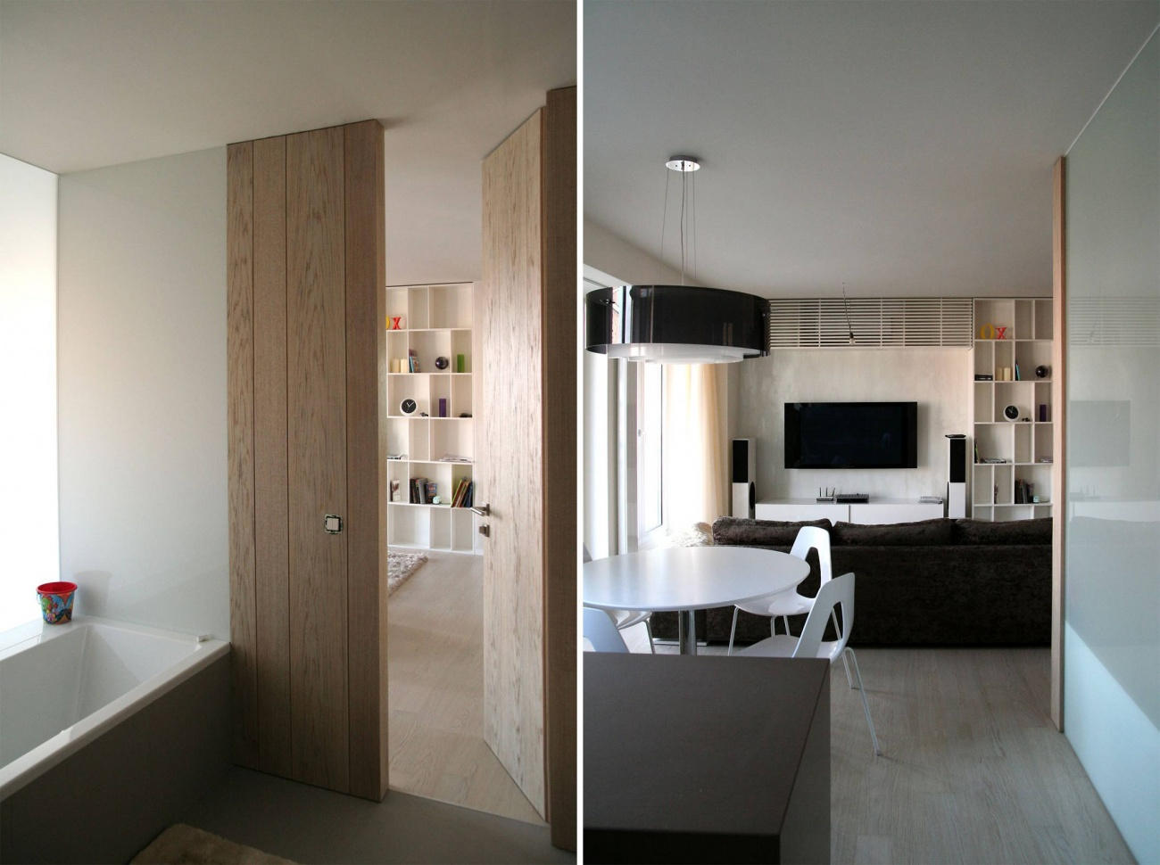 Architekti.sk | Byt na račku, projekty domov s garážou, amfiteaterarchitekti Bratislava, interiér