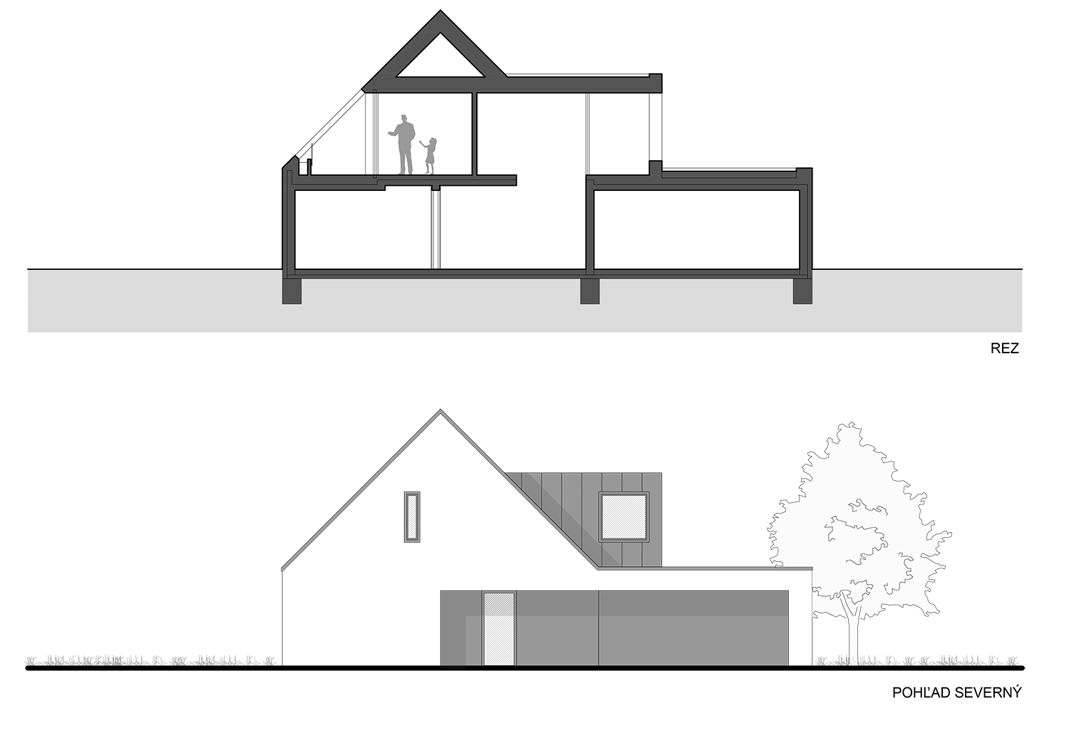 Architekti.sk | Vidiecky dom v meste II, urbanizmus, architektúra domu, ateliér