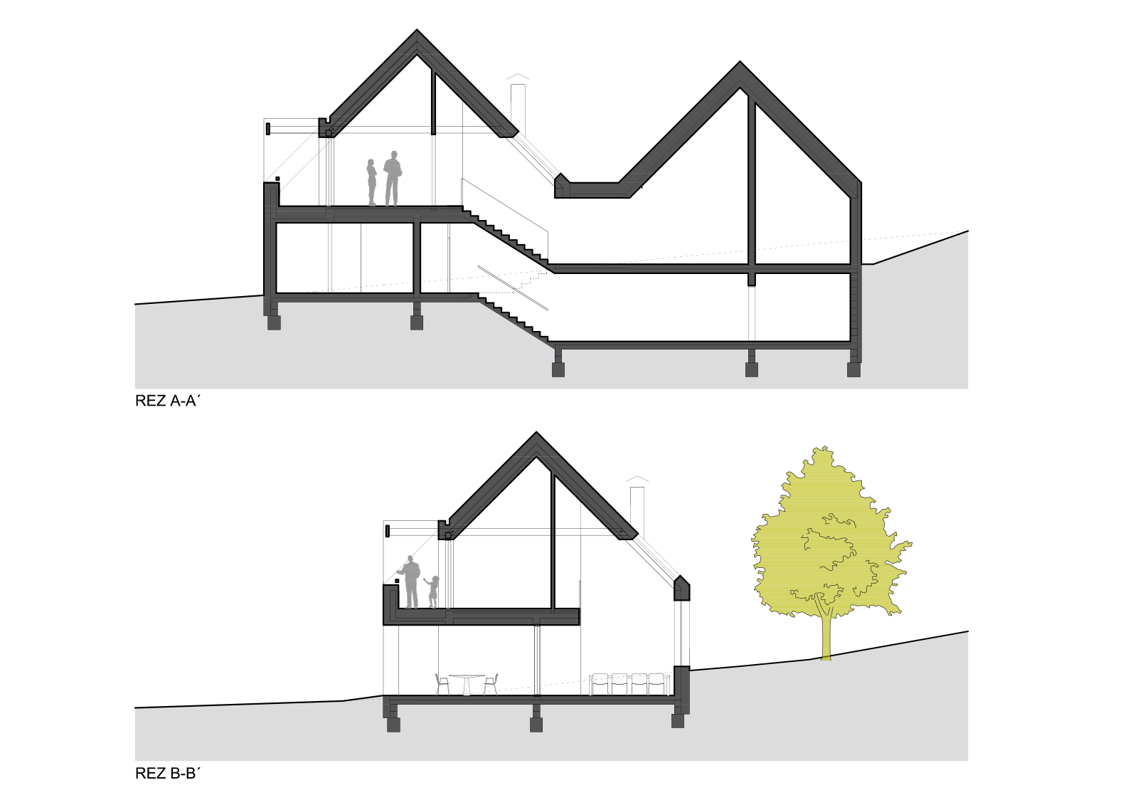 Architekti.sk | Dom s výhľadom na rieky, rodinné domy projekty, interiér, služby architekta